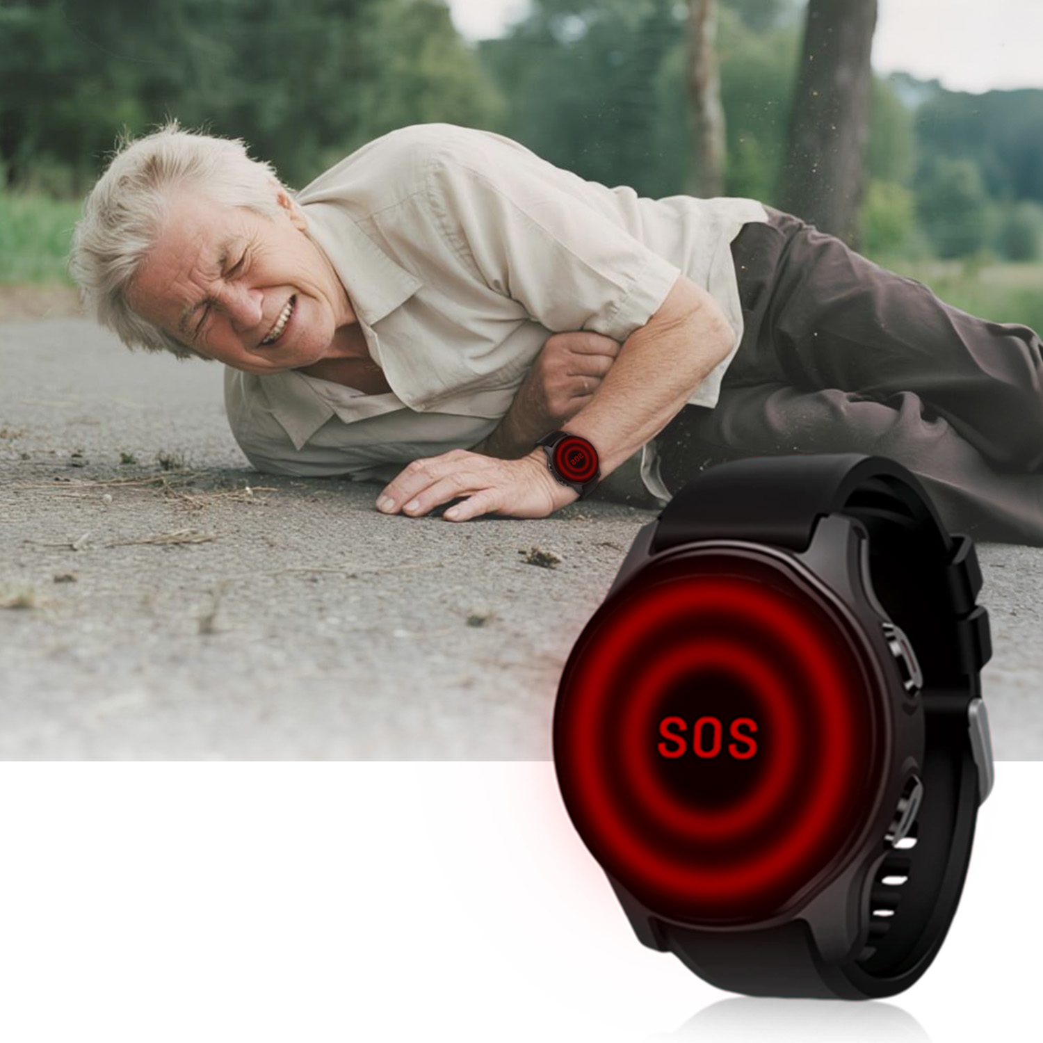 Fall Detection Watch - ساعة ذكية جديدة بتقنية GPS و4G
