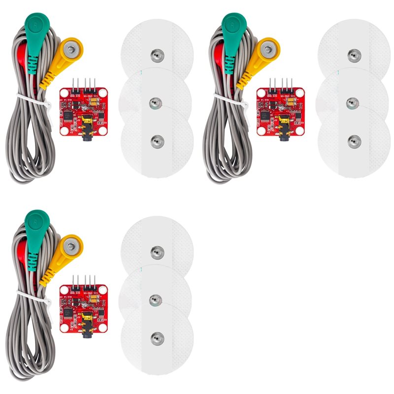 Muscle Sensor Emg - B50B-3X وحدة الاستشعار الكهربائية للعضلات مجموعة