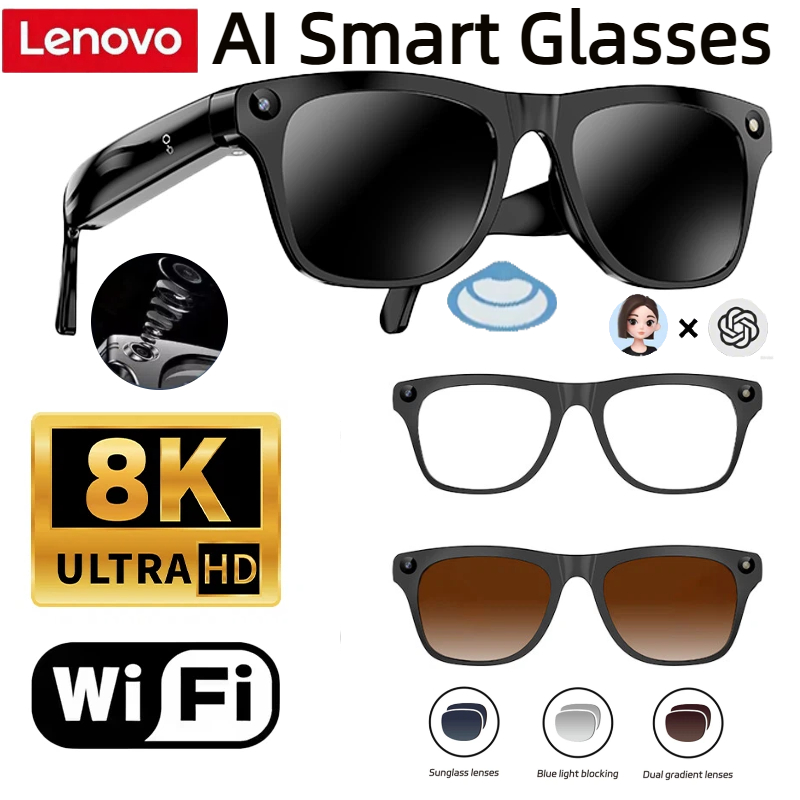 نظارات ذكية لينوفو بذاكرة 32 ج - مراجعة Smart Glasses Lens وسعره