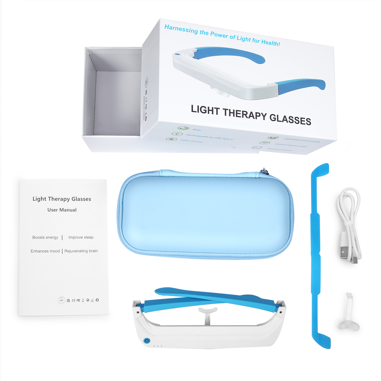 نظارات العلاج الضوئي القابلة ل - مراجعة Light Therapy Glasses وسعره