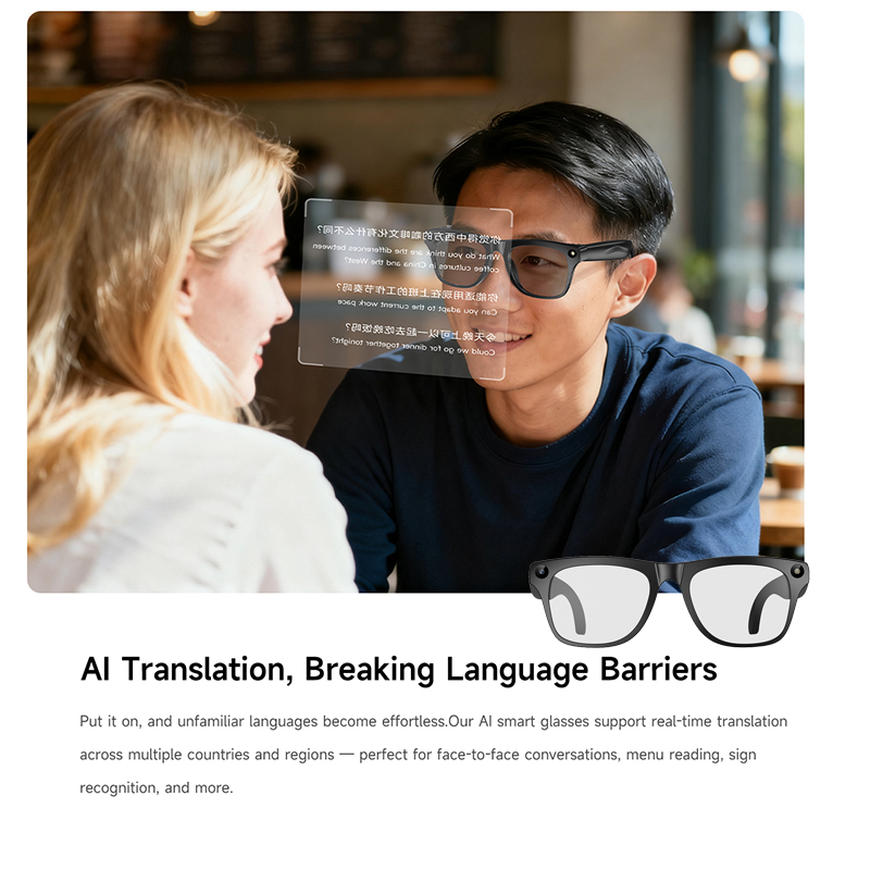 نظارات ذكية بتقنية 4K UHD للتر - مراجعة Smart Glasses Lens وسعره