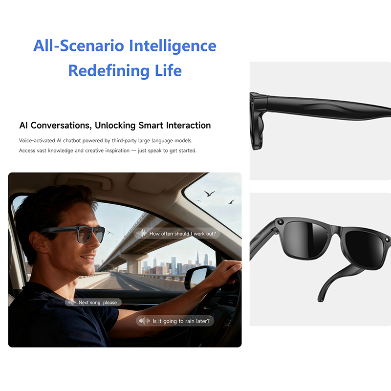 نظارات ذكية بتقنية 4K UHD للتر - مراجعة Smart Glasses Lens وسعره